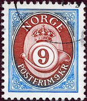 Norway 1991 Posthorns bicolours-Stamps-Norway-Mint-StampPhenom