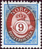 Norway 1991 Posthorns bicolours-Stamps-Norway-Mint-StampPhenom