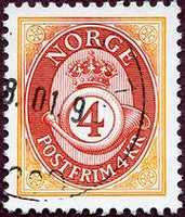 Norway 1992 Posthorns bicolours-Stamps-Norway-Mint-StampPhenom