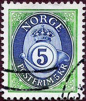 Norway 1992 Posthorns bicolours-Stamps-Norway-Mint-StampPhenom