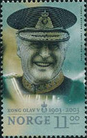 Norway 2003 100th Anniversary of the birth of King Olav-Stamps-Norway-Mint-StampPhenom