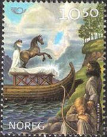 Norway 2004 Mythology - Njord and Balder-Stamps-Norway-Mint-StampPhenom