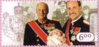 Norway 2005 Centenary of the Norwegian Royal House-Stamps-Norway-Mint-StampPhenom