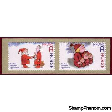 Norway 2012 Christmas 2012. Carpenter Andersen and Santa Claus-Stamps-Norway-Mint-StampPhenom
