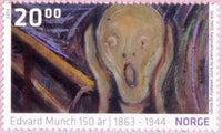 Norway 2013 Paintings by Edvard Munch-Stamps-Norway-Mint-StampPhenom