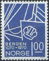 Norway 900th Anniversary of Bergen-Stamps-Norway-Mint-StampPhenom