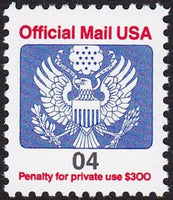 United States of America 1991 Official Mail - Stylized eagle