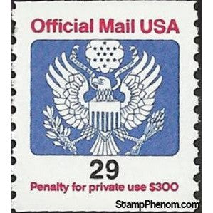 United States of America 1991 Official Mail - Stylized eagle