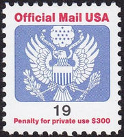 United States of America 1991 Official Mail - Stylized eagle