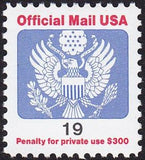 United States of America 1991 Official Mail - Stylized eagle