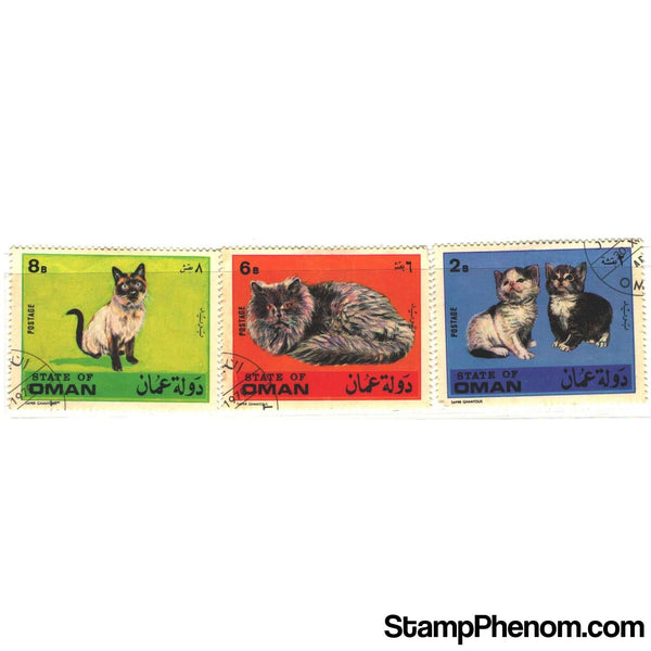 Oman Cats , 3 stamps