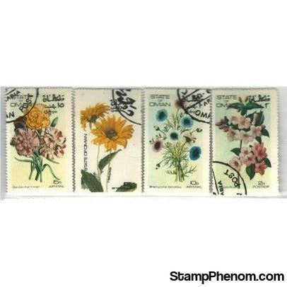 Oman Flowers , 4 stamps