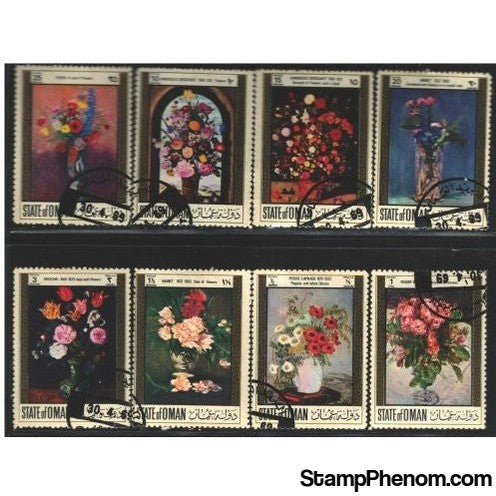 Oman Flowers , 8 stamps