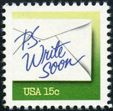 United States of America 1980 P.S. Write Soon-United States of America-StampPhenom