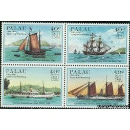 Palau Ships , 4 stamps