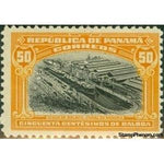 Panama 1920 Dry Dock at Balboa-Stamps-Panama-Mint-StampPhenom