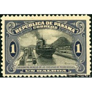 Panama 1920 Ship in Pedro Miguel-Stamps-Panama-Mint-StampPhenom