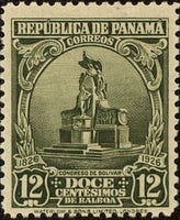 Panama 1926 Bolivar Monument-Stamps-Panama-Mint-StampPhenom