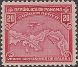 Panama 1930 Airplane over Map of Panama-Stamps-Panama-Mint-StampPhenom