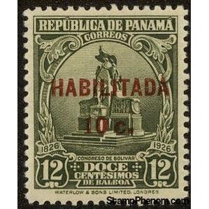 Panama 1934 PA 135 Overprinted "HABILITADA"-Stamps-Panama-Mint-StampPhenom