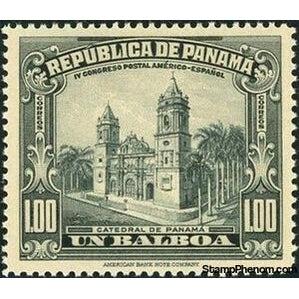 Panama 1936 Panama Cathedral-Stamps-Panama-Mint-StampPhenom