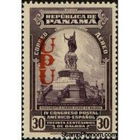 Panama 1937 Balboa a monument (overprint)-Stamps-Panama-StampPhenom