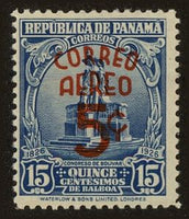 Panama 1937 Bolivar Monument (overprint)-Stamps-Panama-StampPhenom