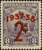 Panama 1937 Bolivar Monument (overprint)-Stamps-Panama-StampPhenom