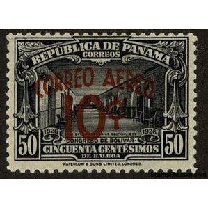 Panama 1937 Congress Hall (overprint)-Stamps-Panama-StampPhenom