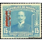 Panama 1937 Francisco Garcia y Santos Overprinted-Stamps-Panama-StampPhenom