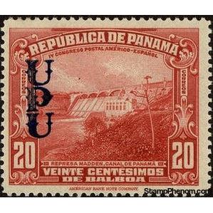 Panama 1937 "Gaillard" passes Panama canal (overprint)-Stamps-Panama-StampPhenom