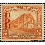 Panama 1937 Ruins of a building of customs in Portobello (overprint)-Stamps-Panama-StampPhenom