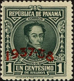 Panama 1937 Simón Bolívar (1783-1830) (overprint)-Stamps-Panama-StampPhenom