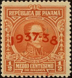 Panama 1937 Simón Bolívar (1783-1830) (overprint)-Stamps-Panama-StampPhenom