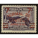 Panama 1938 Airplane over Map (overprint)-Stamps-Panama-StampPhenom