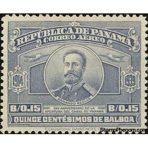 Panama 1939 Armando Reclus (1843-1927)-Stamps-Panama-StampPhenom