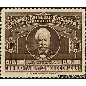 Panama 1939 Ferdinand de Lesseps (1805-1894)-Stamps-Panama-StampPhenom