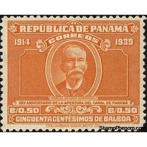 Panama 1939 Manuel Amador Guerrero-Stamps-Panama-StampPhenom