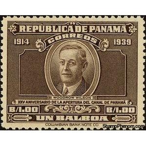 Panama 1939 Woodrow Wilson-Stamps-Panama-StampPhenom