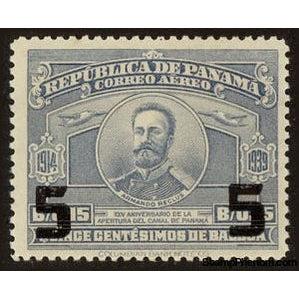 Panama 1940 Armando Reclus (1843-1927) (overprint)-Stamps-Panama-StampPhenom