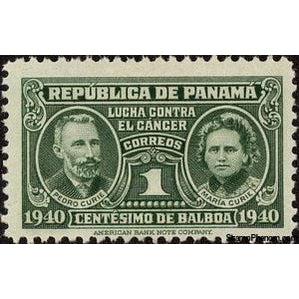 Panama 1941 Cancer research fund - Pierre and Marie Curie - dated 1940-Stamps-Panama-StampPhenom