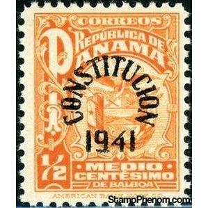 Panama 1941 Coat of Arms Overprinted - Constitution 1941-Stamps-Panama-StampPhenom