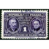 Panama 1942 Cancer research fund - Pierre and Marie Curie - dated 1942-Stamps-Panama-Mint-StampPhenom