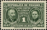 Panama 1947 Cancer research fund - Pierre and Marie Curie - dated 1947-Stamps-Panama-Mint-StampPhenom
