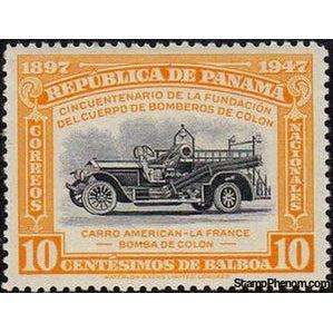 Panama 1948 American-La France Fire Engine-Stamps-Panama-Mint-StampPhenom