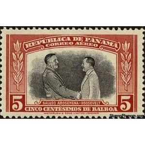 Panama 1948 F. D. Roosevelt and J. D. Arosemena-Stamps-Panama-Mint-StampPhenom