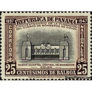 Panama 1948 New Central Fire Station-Stamps-Panama-Mint-StampPhenom