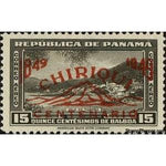 Panama 1949 100 years of the province of Chiriqui-overprint-Stamps-Panama-Mint-StampPhenom