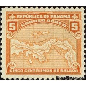 Panama 1949 Map of Panama-Stamps-Panama-Mint-StampPhenom