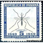 Panama 1950 Yellow Fever Mosquito (Aedes aegypti)-Stamps-Panama-Mint-StampPhenom